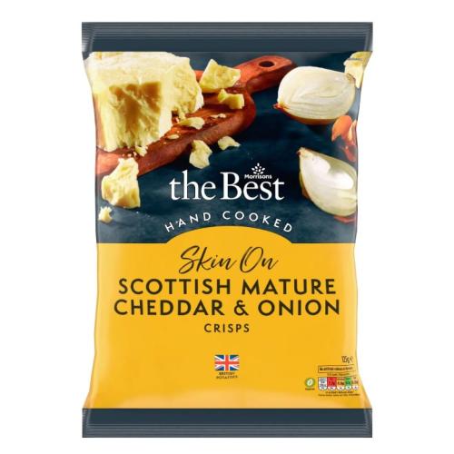 Morrisons The Best Mature Cheddar & Onion Crisps