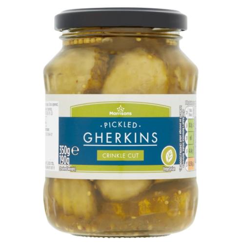 Morrisons Crinkle Cut Gherkins