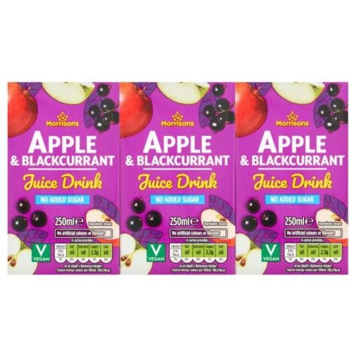 Morrisons NAS Apple & Blackcurrant Water
