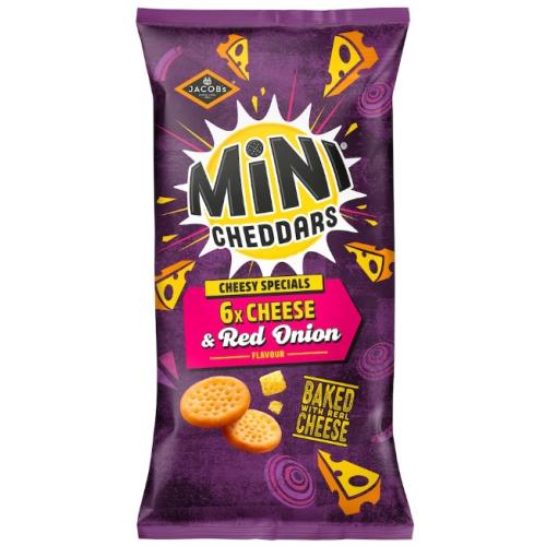 Jacob's Cheese & Red Onion Mini Cheddars