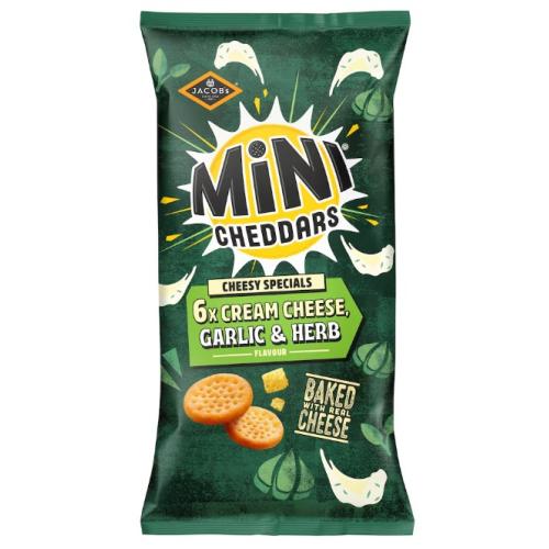 Jacob's Cream Cheese, Garlic & Herb Mini Cheddars