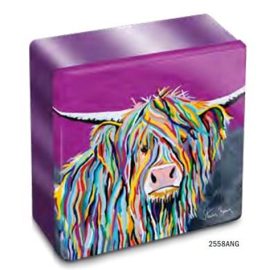 Dean's Steven Brown Square Tin - Angus Mccoo Shortbread Rounds