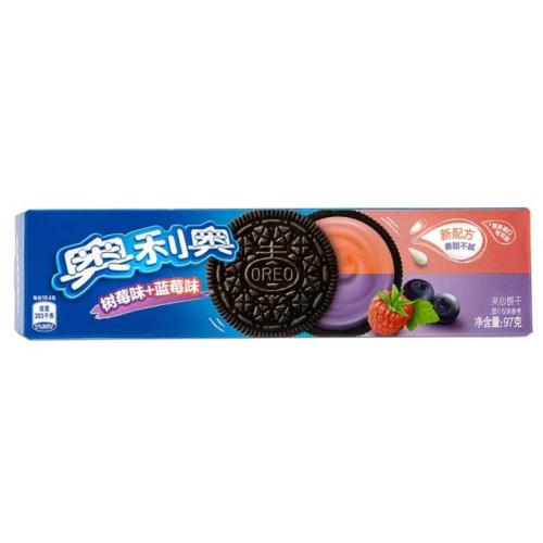 Cadbury Oreo Sandwich Biscuits - Blueberry & Raspberry Flavoured Cream Filling