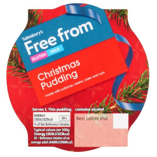 Sainsburys Sainsbury's Free From Christmas Pudding