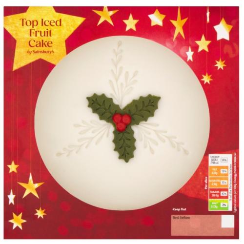 Sainsburys Sainsbury's Top Iced Fruit Cake