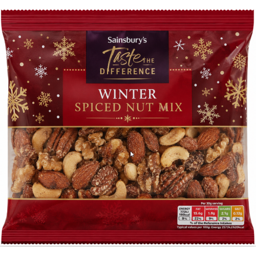 Sainsburys Sainsbury's Taste The Difference Winter Spiced Nut Mix