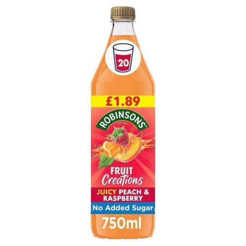 Robinsons Fruit Creations Peach & Raspberry Squash