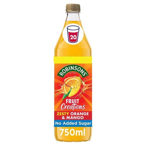 Robinsons Fruit Creations Zesty Orange & Mango Squash