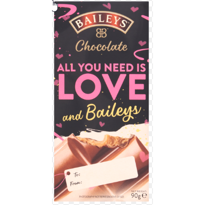 Baileys Valentines Chocolate Block Bar Gift Card