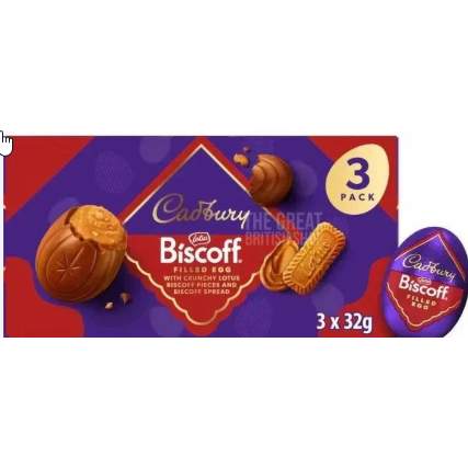 Cadbury Dairy Milk Biscoff Egg 3pk