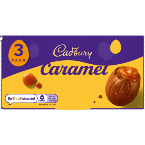 Cadbury Dairy Milk Caramel Egg 3pk