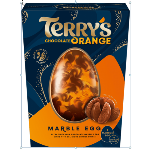 Terrys Chocolate Orange Milk Marble Egg With Chocolate Orange Ball