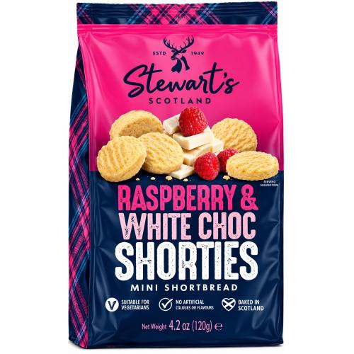 Stewarts Shorties - Raspberry & White Chocolate