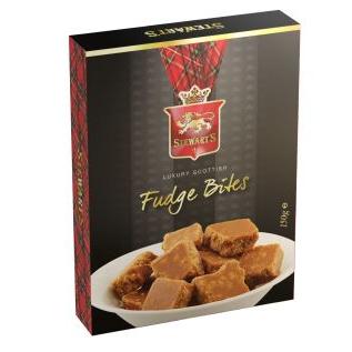 Stewarts Cardboard Packs - Scottish Fudge Bites 12 x  8200