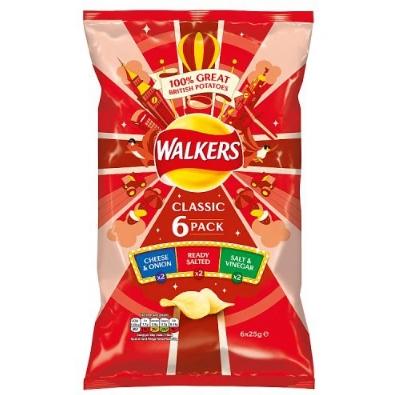 Walkers MultiPack 6pk - Variety