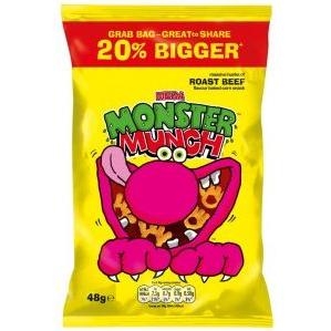 Walkers Monster Munch -  Roast Beef Mega