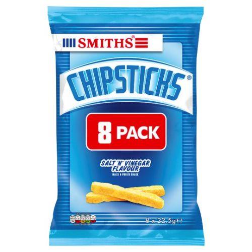 Crisps Walkers ChipStix Salt n Vinegar 18 x 8pk