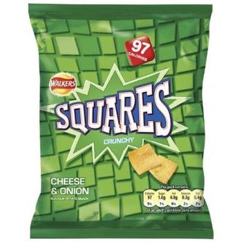 Walkers Squares - Cheese & Onion