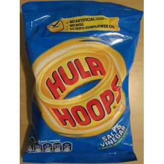 Crisps KP Snacks Hula Hoops Salt & Vinegar