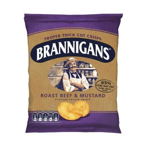 Crisps Brannigans Beef & Mustard Crisps