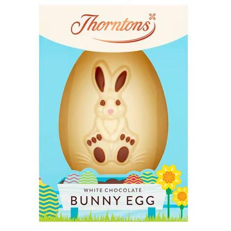 Thorntons Child White Chocolate Egg Bunny Egg