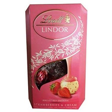 Lindt Lindor Strawberries And Cream Cornet