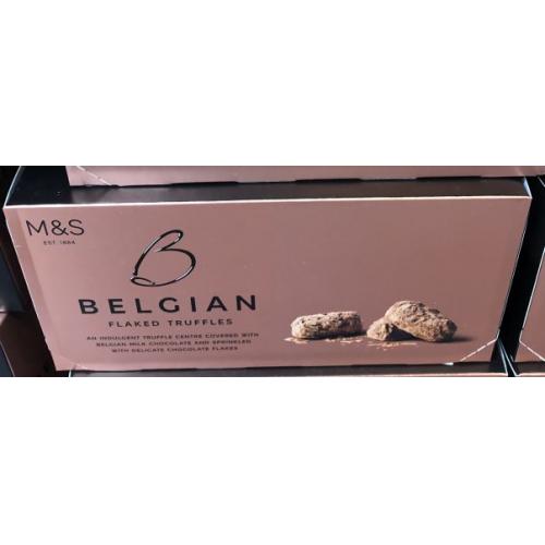 M&S Belgian Milk, Dark & White Flaked Chocolate Truffles