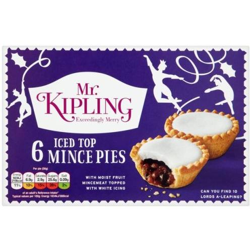 Cakes Mr. Kipling Ice Top Mince Pies 10 x 6 x 330g