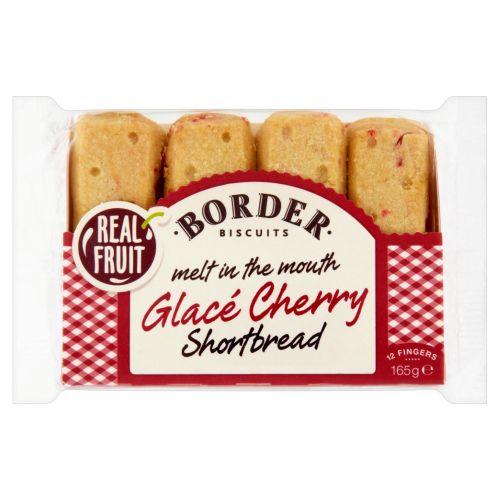 Border Real Fruit Shortbread Fingers - Cherry