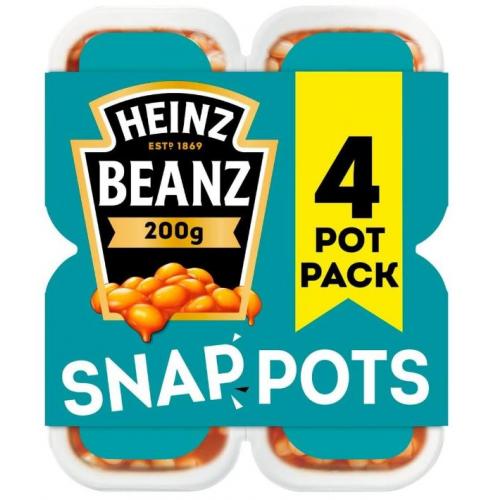 Heinz Beans Snap Pot 6 x 4pk x 200g
