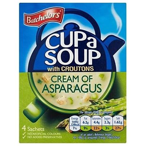 Batchelors Cupa Soup Cream Of Asparagus 9 x 4pk x 117g
