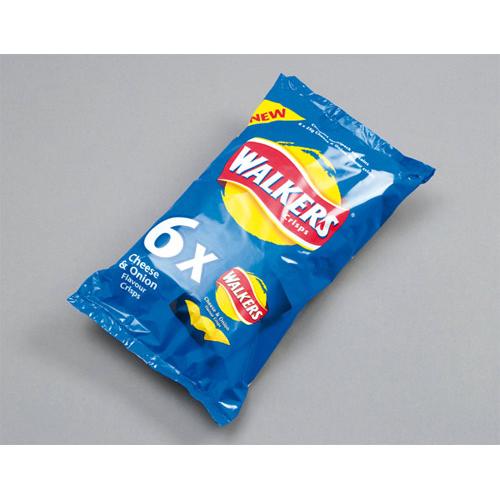 Crisps Walkers Cheese and Onion  6 pack 18 x