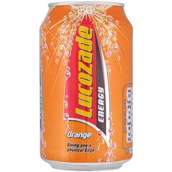 Lucozade Energy Orange Tins