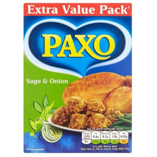 Paxo Sage & Onion Stuffing