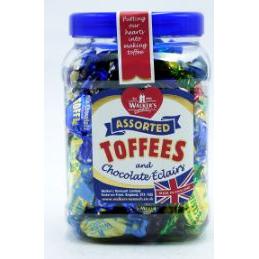 Walkers-NonSuch Assorted Toffee & Eclairs Jar 7 x 1.25 g