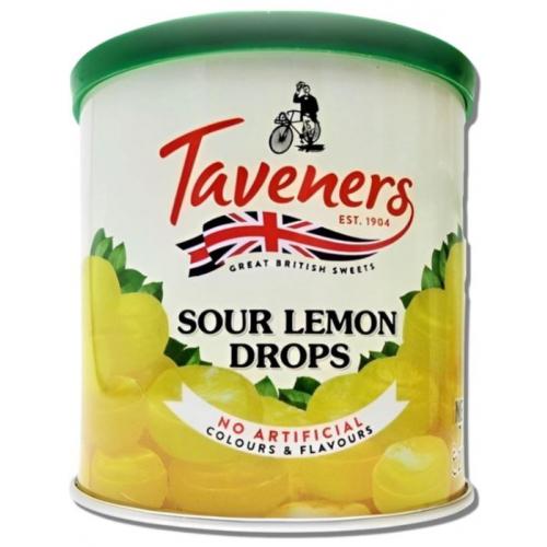 Taveners Tins Sour Lemon Drops Travel