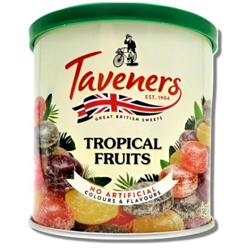 Taveners Tins Tropical Fruit Drops Travel