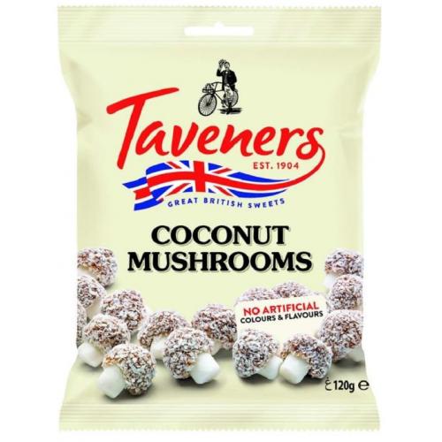 Taveners Bags Coconut Mushrooms 12 x 120g
