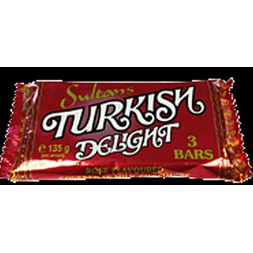 Sultans Milk Chocolate Rose Turkish Delight Bars 3Pk