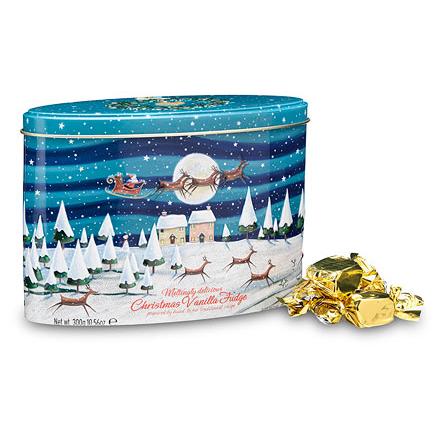 Gardiners Christmas Tin - Night Scene Vanilla Fudge