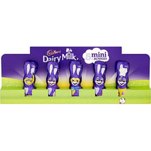 Cadbury Mini Hollow Bunny 9 x 5pk x 15g