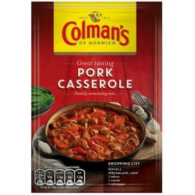 Colmans Sachets Pork Casserole 18 x 36g