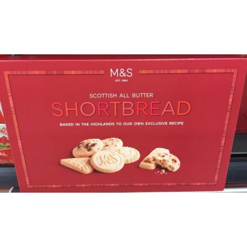 X M&S Scottish All Butter Shortbread Carton 12 x