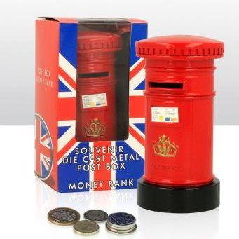 Souvenirs - Die Cast Post Box Money Box 12pcs
