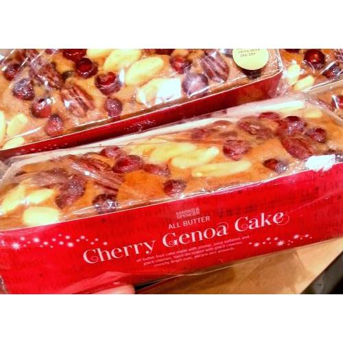 M&S Cherry Genoa Cake