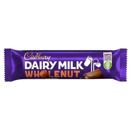 Cadbury Dairy Milk Wholenut Standard 48 x 45g