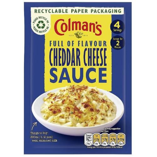 Colmans Sachets Cheddar Cheese Sauce 10 x 40g