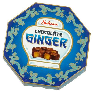 Sultans Turkish Delight Plain Chocolate Ginger