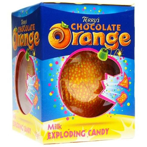 Chocolate Orange Ball Exploding Candy