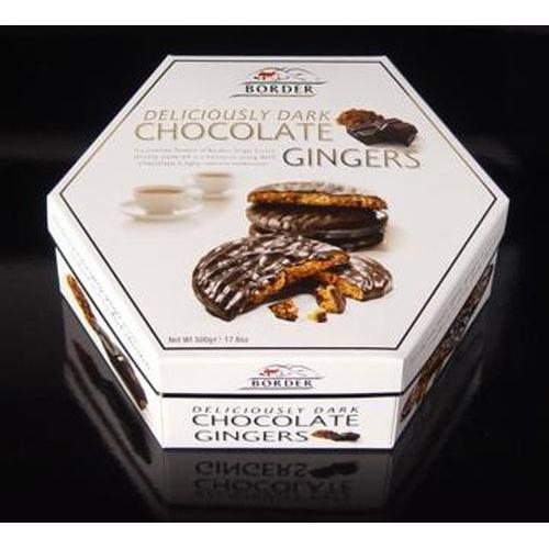 Border Dark Chocolate Gingers - Christmas**